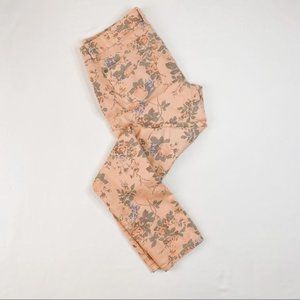 Hot Kiss | Pink Floral Jeans | Amy Ankle Biter Sz. 10